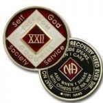 Red Tri-Plate Medallions 5 Year NA Tri-Plate Red Medallion