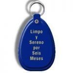 NA llaveros/Key Tags Blue-6 Mo. Key Tag – Spanish