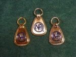 Keychain Medallion Holders and Metal Key Tags NA Metal "Decades" Key Tag Lg.