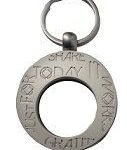 Keychain Medallion Holders and Metal Key Tags NA LASER-ETCHED MEDALLION KEY CHAIN