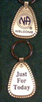 Keychain Medallion Holders and Metal Key Tags NA Metal Welcome Key Tag Large