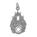 NA Pendants Sterling Silver NA Symbol Flame Pendant