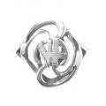 NA Sterling Silver Rings N.A. Swiril Logo Ring