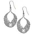 NA Sterling Silver Jewerlry NA DC Wings Earrings