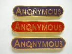 NA Lapel Pins Anonymous Lapel Pin Red