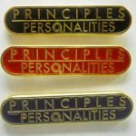 NA Lapel Pins Principales over Personalities Black