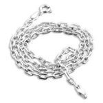 Sterling Silver Chains Anchor Chain Small Links, 16 "