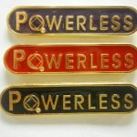 NA Lapel Pins Powerless Lapel Pin Black