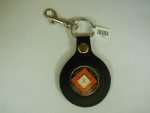 Keychain Medallion Holders and Metal Key Tags NA Leather Key Fob