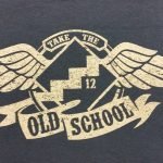 NA T-Shirts NA T-Shirt V-Neck Old School on Front Black