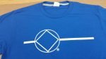NA T-Shirts NA Blue T-Shirt NA Symbol on Front