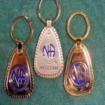 Keychain Medallion Holders and Metal Key Tags NA Metal 25 Years Key Tag Lg