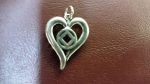NA Sterling Silver Pendants Silver NA Symbol Heart Pendant