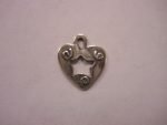 NA Small Charms Charm – Heart w/star center