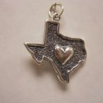 NA Large Charms Charm #14 Texas w/Heart