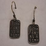 NA Jewelry Dog Tag Earrings – Pair: Let Go