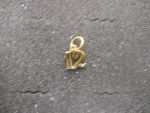 Gold Small Ornate #12 14K Gold