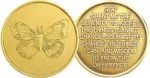 NA Specialty Medallions Bronze NA Specialty Medallion Butterfly