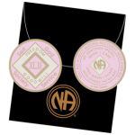 Pink Tri-Plate Medallions 43 Year NA Tri-Plate Pink Medallion