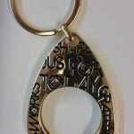 Keychain Medallion Holders and Metal Key Tags NA Medallion Keychain Black