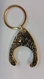 Keychain Medallion Holders and Metal Key Tags NA Medallion Keychain Black
