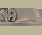 NA Sterling Silver Rings Mens NA Logo Ring