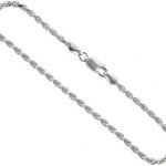Sterling Silver Chains Rope Chain 18 In