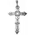 NA Sterling Silver Pendants Sterling Silver Pendant Cross with NA Symbol