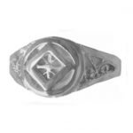 NA Sterling Silver Rings NA Symbol Filigree Ring